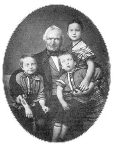 Andreas Ludwig Diederichsen mit 3 Enkeln