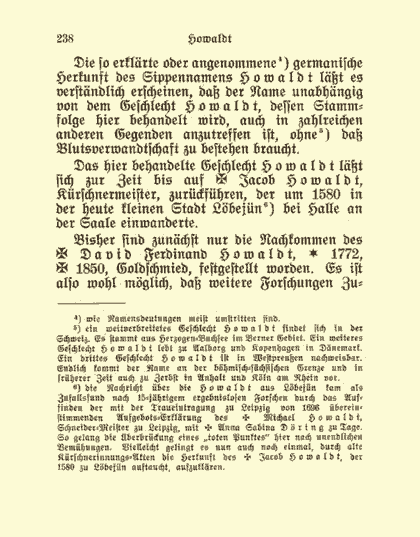 Sonderdruck aus dem Deutschen Geschlechterbuch - Seite 238