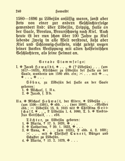 Sonderdruck aus dem Deutschen Geschlechterbuch - Seite 240