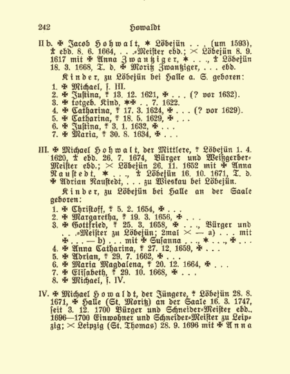 Sonderdruck aus dem Deutschen Geschlechterbuch - Seite 242