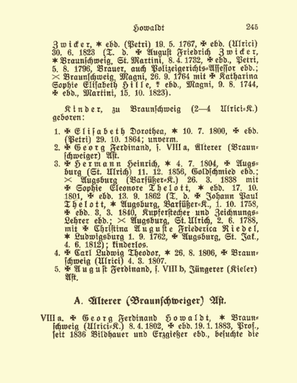 Sonderdruck aus dem Deutschen Geschlechterbuch - Seite 245