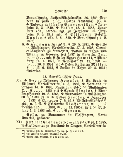 Sonderdruck aus dem Deutschen Geschlechterbuch - Seite 249