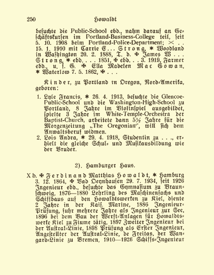 Sonderdruck aus dem Deutschen Geschlechterbuch - Seite 250