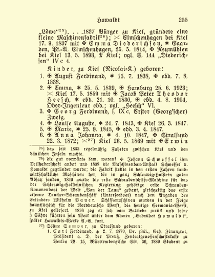 Sonderdruck aus dem Deutschen Geschlechterbuch - Seite 255