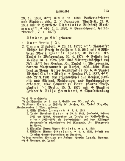 Sonderdruck aus dem Deutschen Geschlechterbuch - Seite 273