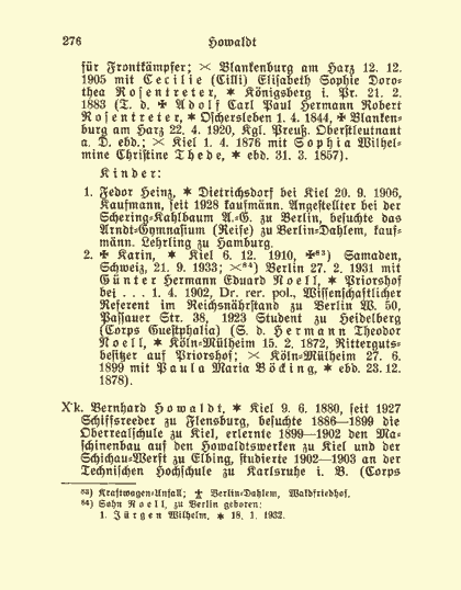 Sonderdruck aus dem Deutschen Geschlechterbuch - Seite 276