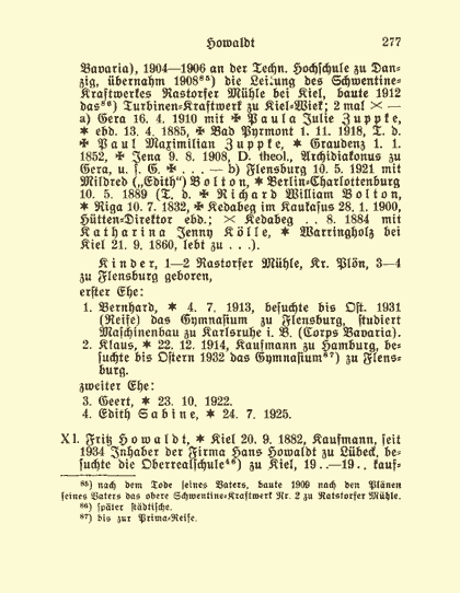 Sonderdruck aus dem Deutschen Geschlechterbuch - Seite 277